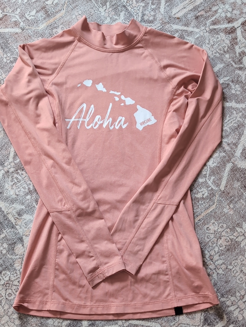 Rip Curl Women's Aloha Long Sleeve Rash Guard - Dusty Rose